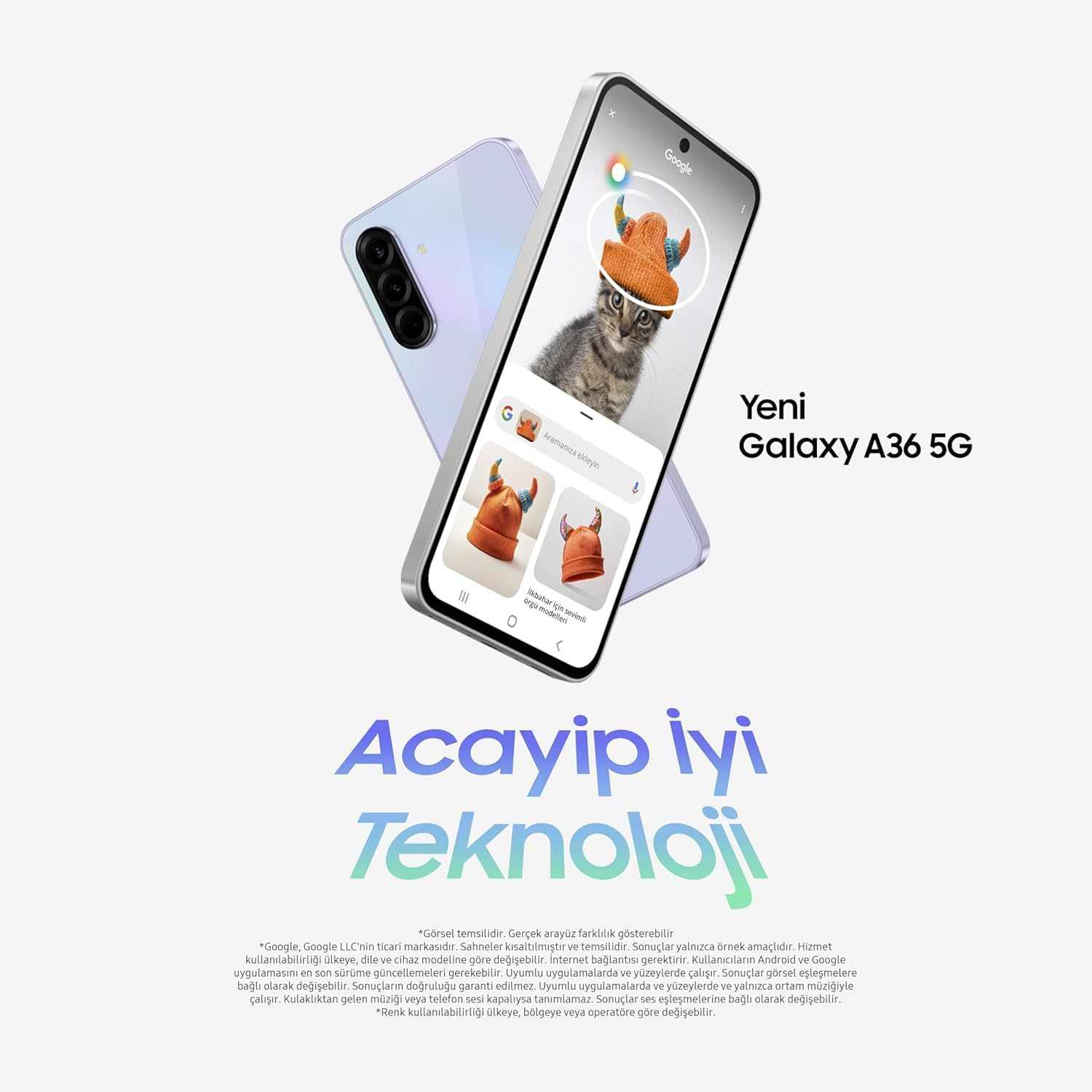 Samsung Galaxy A36 5G 256GB 8GB Ram Yeşil Cep Telefonu-(Samsung Türkiye Garantili)