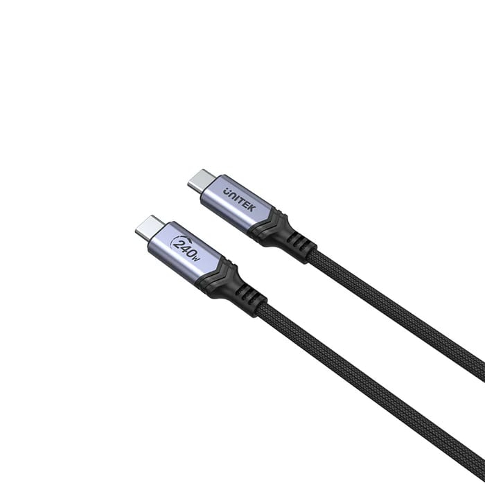 Unitek Type-C to Type-C (240W) 2Mt Hızlı Şarj Kablosu (C14110GY-2M)