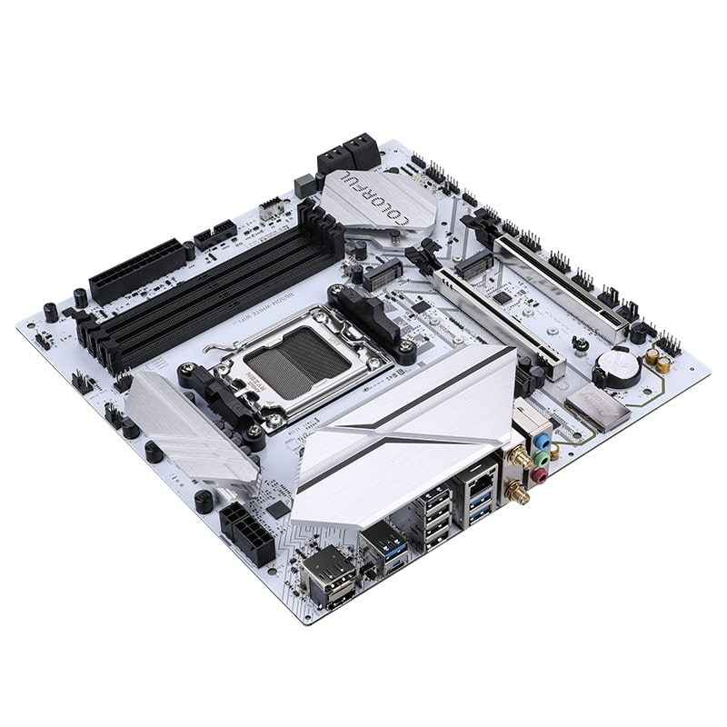 COLORFUL BATTLE AX B650M-WHITE WIFI V15 DDR5 7600MHz mATX Gaming (Oyuncu) Anakart