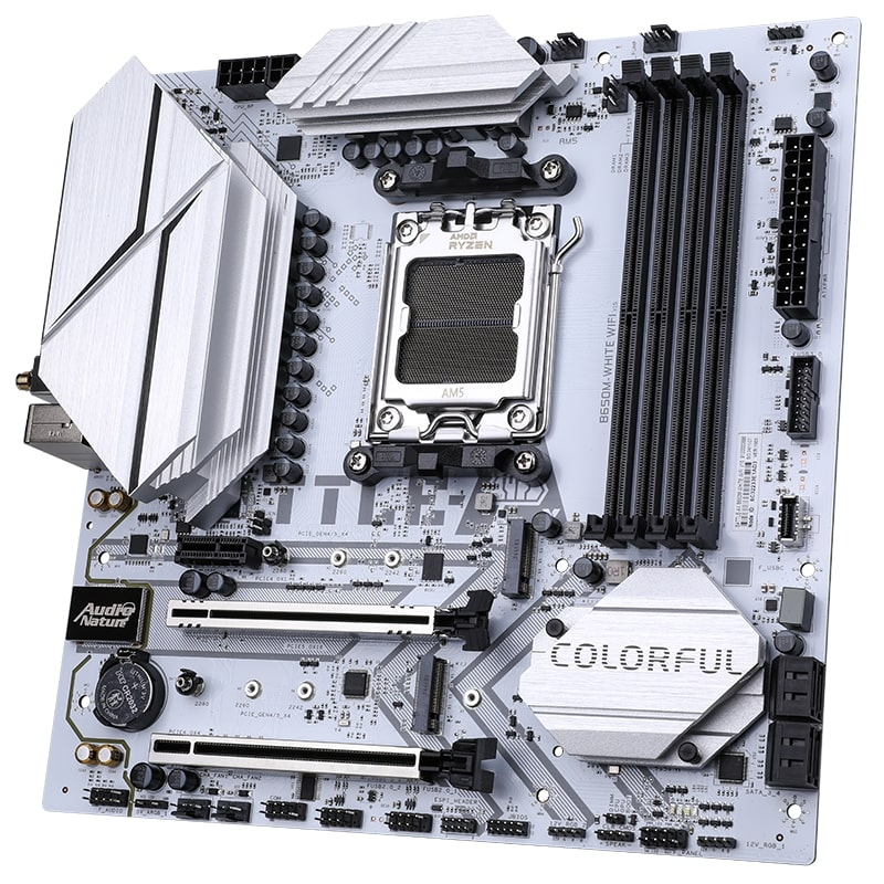 COLORFUL BATTLE AX B650M-WHITE WIFI V15 DDR5 7600MHz mATX Gaming (Oyuncu) Anakart