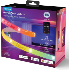 Govee RGBICW Koruyucu Kaplamalı LED Şerit Işık S (3 M) - H612FCD1