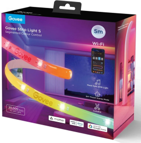 Govee RGBICW Koruyucu Kaplamalı LED Şerit Işık S (5 M) - H612ACD1