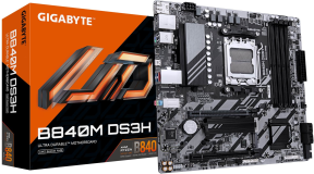 Gigabyte B840M DS3H Soket AM5 DDR5 8200MHz (OC) mATX Gaming (Oyuncu) Anakart