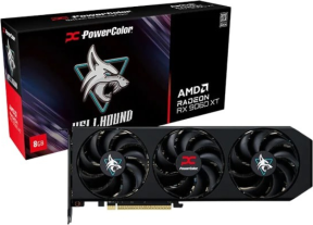 POWERCOLOR HELLHOUND RADEON RX9060XT 8G-L/OC GDDR6 128Bit Gaming (Oyuncu) Ekran Kartı