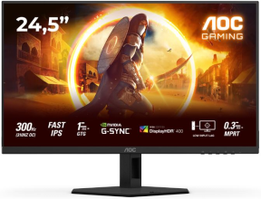 AOC 25G4SRE 24.5″ 310Hz(OC) 0.3ms AdaptiveSync HDR400 FHD Fast IPS Gaming Monitör