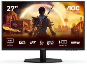 AOC Q27G42XE 27″ 180Hz 1ms HDMI DP AdaptiveSync HDR10 QHD Fast IPS Gaming Monitör