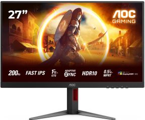 AOC 27G4HA 27″ 200Hz 0.5ms Pivot FHD Adaptive Sync Gaming Monitör