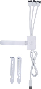 Lian Li USB 2.0 1-to-3 Hub Beyaz Type-A USB Girişli (G89.PW-U2TPAW.00)