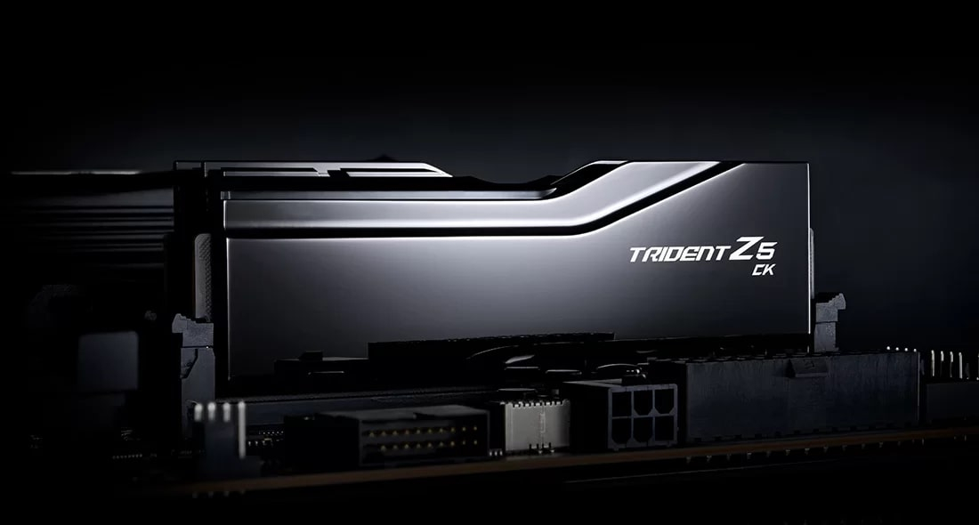 GSKILL Trident Z5 CK 48GB (2x24GB) 8800MHz CL42 DDR5 Gaming Ram (F5-8800C4255H24GX2-TZ5C)