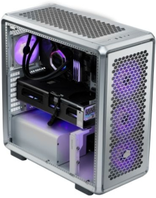Cooler Master MasterFrame 600TG MF600-SGNN-S00 3x140mm(Ön)-1x120mm(Arka) ARGB Fan Modüler ATX Alüminyum Gümüş Gri Mid Tower Gaming (Oyuncu) Kasası