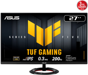 ASUS TUF GAMING VG279Q5R 27″ 200Hz 0.3ms Flicker Free Fast IPS Gaming (Oyuncu) Monitör
