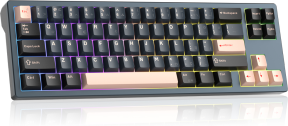 MageGee Captain72 68 Tuş RGB Hot-Swap CNC Kablolu Gasket Manyetik Siyah Gaming Klavye