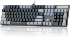 MageGee MK-STORM 104 Tuş Red Switch Kablolu Türkçe Q Gri-Siyah Gaming Klavye