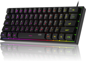 MageGee TS91 61 Tuş RGB Kablolu Siyah Membran Türkçe Q Gaming Klavye