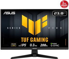 ASUS TUF GAMING VG249Q5A 23.8″ 200Hz 0.3ms Gaming AI ELMB Sync Full HD Fast IPS Gaming (Oyuncu) Monitör