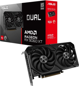 ASUS DUAL AMD Radeon RX 9060XT 16GB DUAL-RX9060XT-16G GDDR6 128Bit DX12 Gaming (Oyuncu) Ekran Kartı