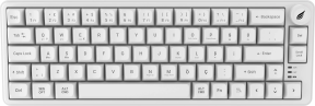 HAWK GAMING HK251W Membrane RGB Kablosuz/Bluetooth Beyaz %65 Türkçe Gaming Klavye