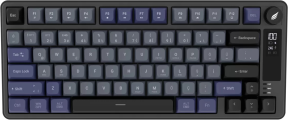 Hawk Gaming HK255GP Membrane LCD RGB Kablosuz/Bluetooth Siyah Gri %75 Türkçe Gaming Klavye