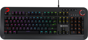 GamePower Starscream 60M RGB Kırmızı Switch 60 Milyon İngilizce Q USB Suya Dayanıklı Optik Mekanik Gaming Klavye